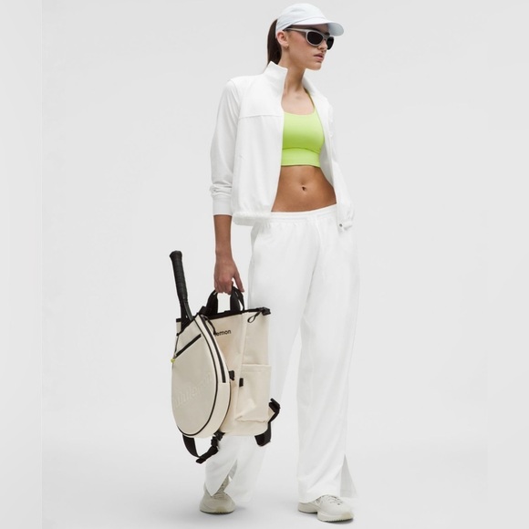 lululemon athletica Pants - NWT Lululemon Court Rival Wide-Leg Track Pants White Regular 32” Size 6